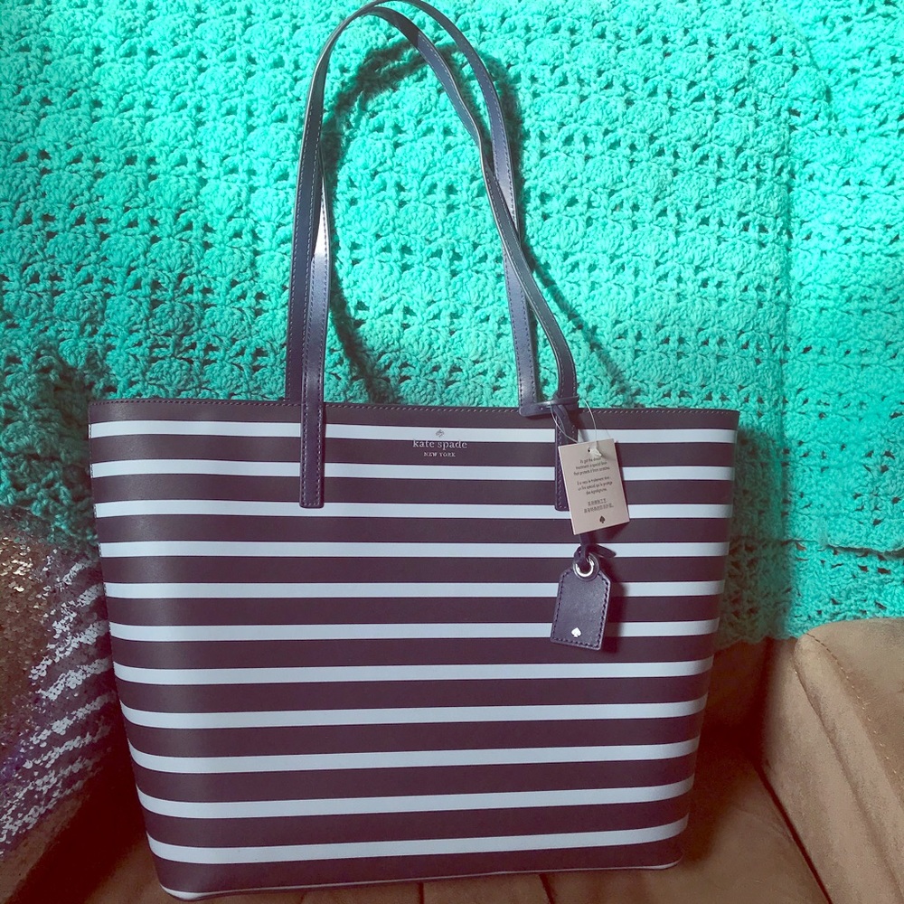 NWT Kate Spade ♠️ Janie Striped Tote